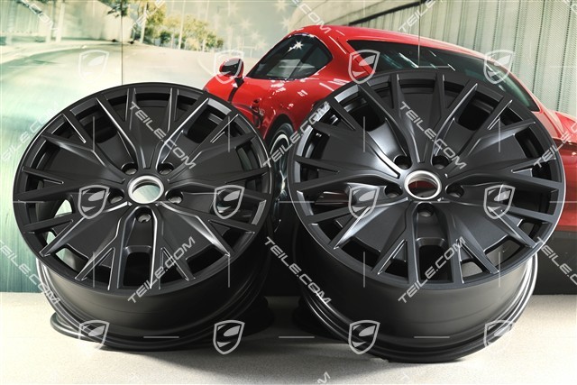 20" Felgensatz Turbo S Aero Design, 9J x 20 ET54 + 11J x 20 ET60, in Anthrazitgrau