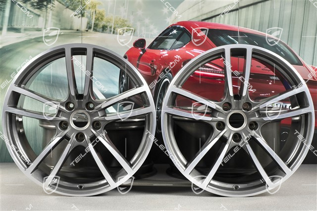 21" Komplet felg Cayenne Turbo, 11J x 21 ET58 + 9,5J x 21 ET46