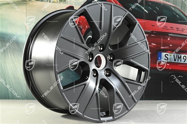 20" Felgensatz Turbo Aero, 9J x 20 ET54 + 11J x 20 ET60, in Schwarz Seidenmatt