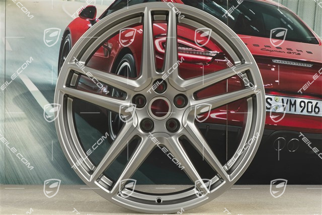 20" Felge "Macan Turbo", 9J x 20 ET26, CMS, platinum satynowy półmat