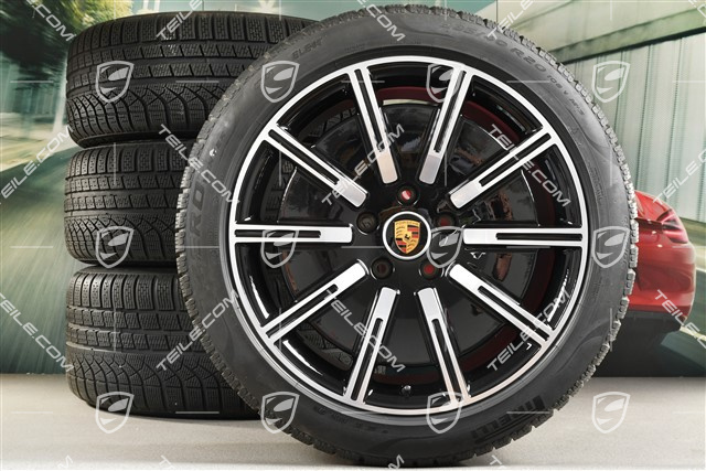 20" Sport Aero Winterräder Satz, Felgen 9J x 20 ET54 + 11J x 20 ET60 + Pirelli Winterreifen 245/45 R20 + 285/40 R20