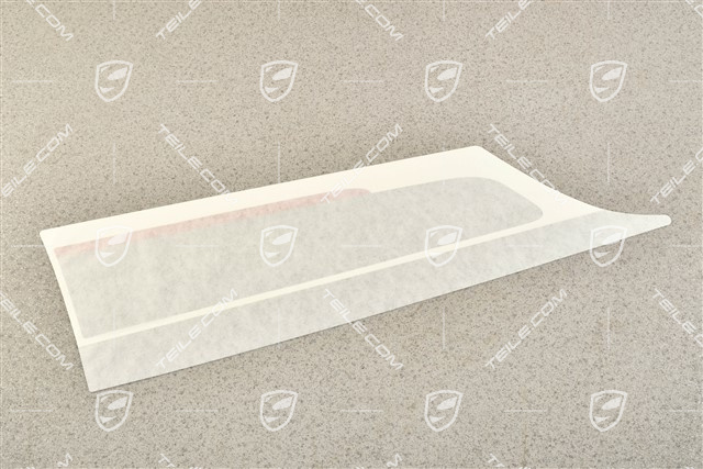Dekorfolie / Dekorstreifen, RS 4.0, Seitlich, Stosstange Hinten, Indischrot / GT Silber metallic, L