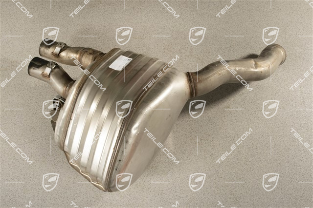 4,0L, Nachschalldämpfer, ohne Endrohr, L
