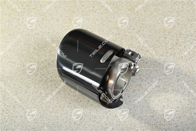 Końcówka rury wydechowej, sport, czarna, GTS / GT4 / Spyder, R