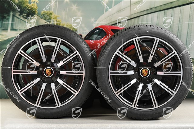20" Sport Aero Winterräder Satz, Felgen 9J x 20 ET54 + 11J x 20 ET60, Goodyear Winterreifen 245/45 R20 + 285/40 R20