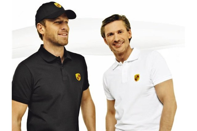 Porsche crest polo shirt, white, 3XL 58