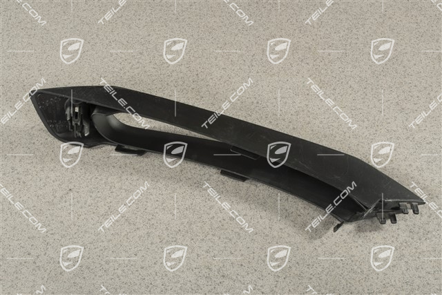 Lamelka / blenda kratki zderzaka, czarny mat, Carrera 4, PDC, L