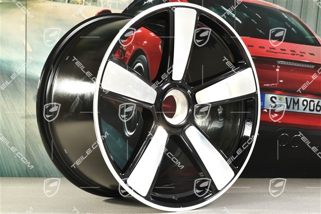 21" Felga Sport Classic, central lock, 12J x 21 ET70, czarny wysoki połysk