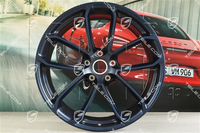 22" GT Felgensatz, Felgen 10,5J x 22 ET49 + 11,5J x 22 ET52, tiefseeblau perleffect