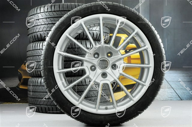 21" Komplet kół letnich, Cayenne SportPlus, felgi (używane/idealne) 10Jx21 ET50 + 10Jx21 ET45 + NOWE opony 295/35 R21