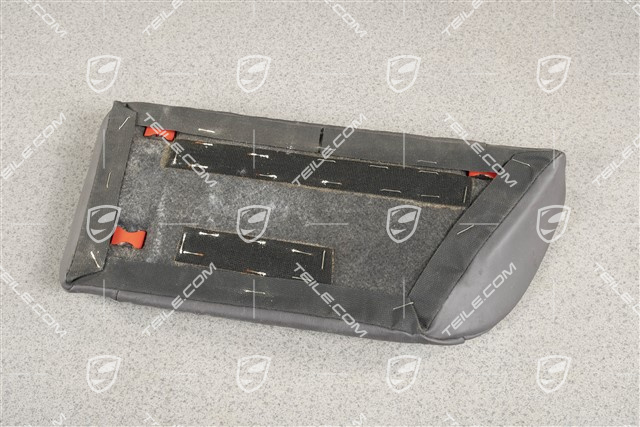 Lordosenstütze / Mittelteil, Raffleder, Spacegrau, Cabrio, L