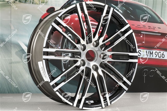 20" felga, Turbo III, 8,5J x 20 ET57, czarny wysoki połysk