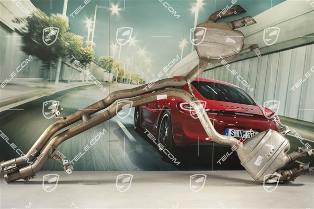 Middle silencer Complete with Rear Silencer L+R, 3.0/3.6L 250/265/294/324kW