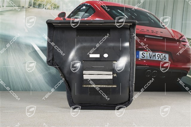 Notsitzkissen, Coupe/Targa, Raffleder, Metropolblau, R