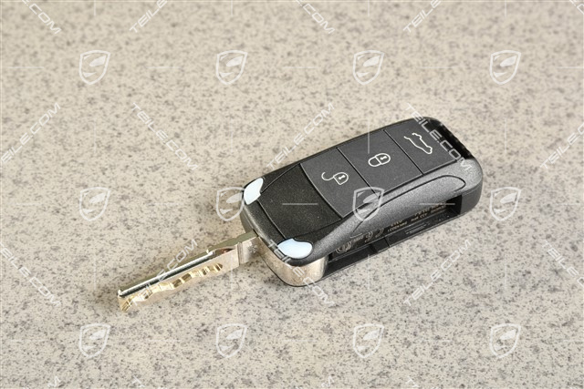 Handheld transmitter / remote control central locking system, Porsche crest, 433MHz