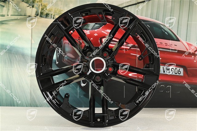 21" Exclusive Design wheel, 11.5J x 21 ET66, rear, high-gloss black, L