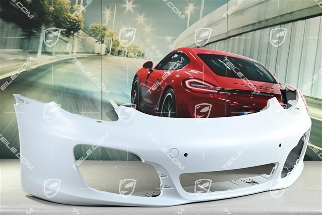 Front bumper, with headlight washer system and PDC sensor holes