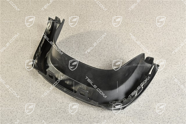 Cover plate (above tailpipe), black, Spyder