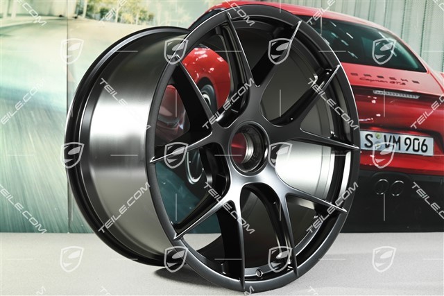 21" GT3 Magnesium Felge, 12J x 21 ET45, schwarz seidenmatt