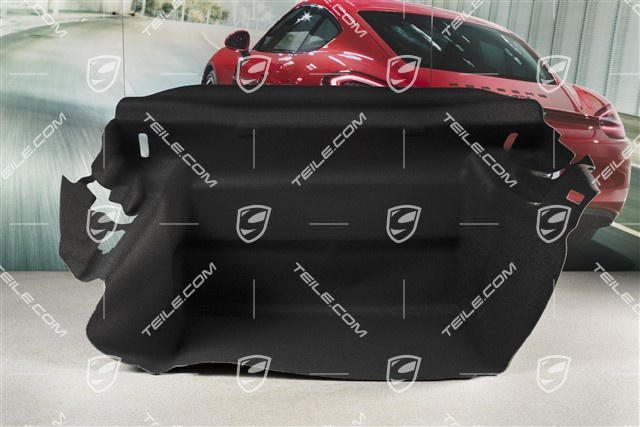 Kofferraumverkleidung, Teppich, schwarz, C4/C4S/Turbo/GT3/GT3RS, USA/Canada Version