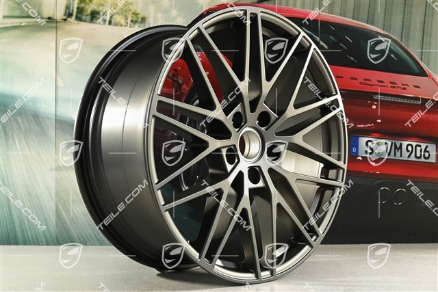 21" Komplet felg Cayenne RS Spyder Design, 11J x 21 ET58 + 9,5J x 21 ET46, Turbonite
