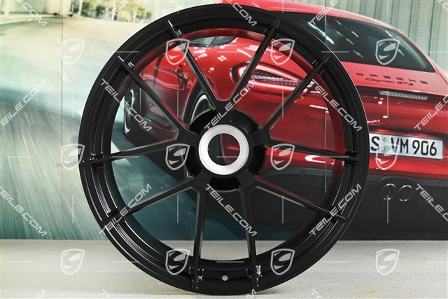 21-inch wheel rim "Carrera GTS", central lock, 11J x 21 ET82, black satin matt