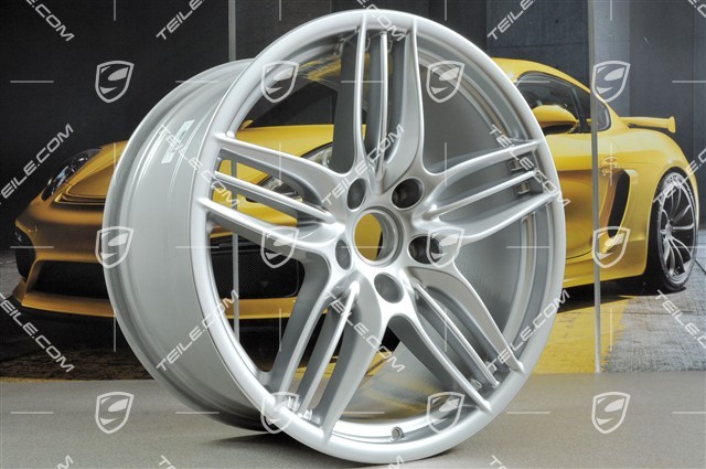 20" Komplet felg Sport Design, 8,5 x 20 ET51 + 11J x 20 ET52, srebrny brylantowy