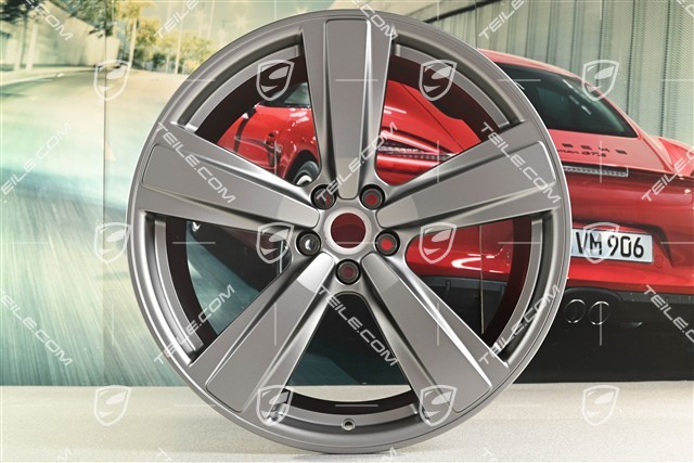 21-inch wheel rim "Exclusive Sport Design" 9,5J x 21 ET27, platinum satin matt