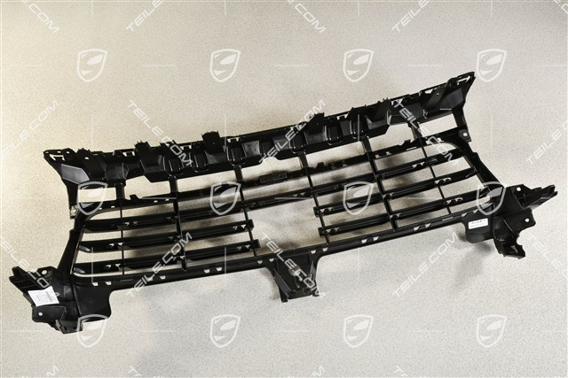Front bumper Grille centre / middle with ACC, Black matte