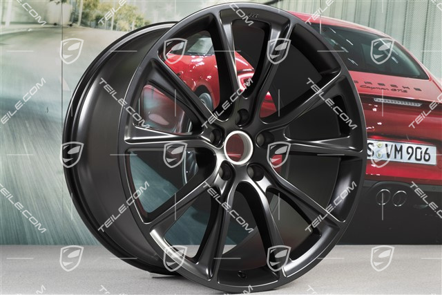 22" Komplet felg BBS, 10J x 22 ET48 + 11,5J x 22 ET61, czarny satynowy mat