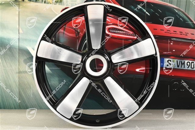 21" Felga Sport Classic, central lock, 12J x 21 ET70, czarny wysoki połysk