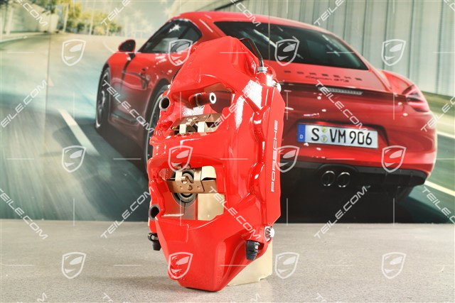 Brake calliper, Red, rear axle, R
