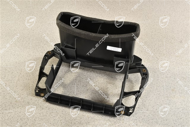 Support frame/ Air vent, Radio / Navi  2 Din subframe, Black