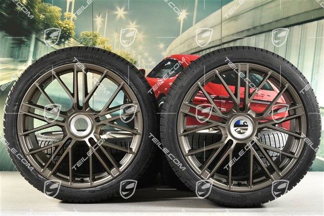 21-inch Panamera Turbo S Winter wheel set, central lock, wheel rims 9,5J x 21 ET71 + 10,5J x 21 ET71 + NEW Continental Winter Contact TS860 S winter tyres 275/35 R21 + 315/30 R21, Turbonit