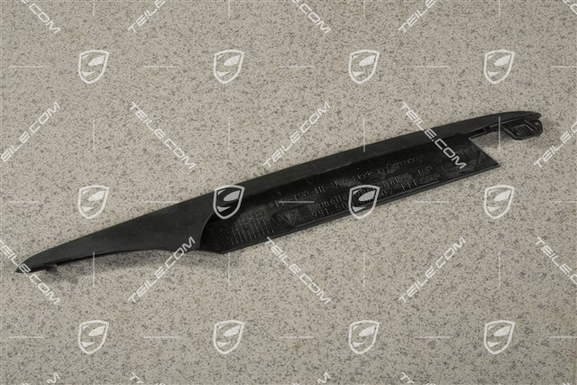 Disc / cover for Air exhaust retaining frame, Upper, Black matte, L