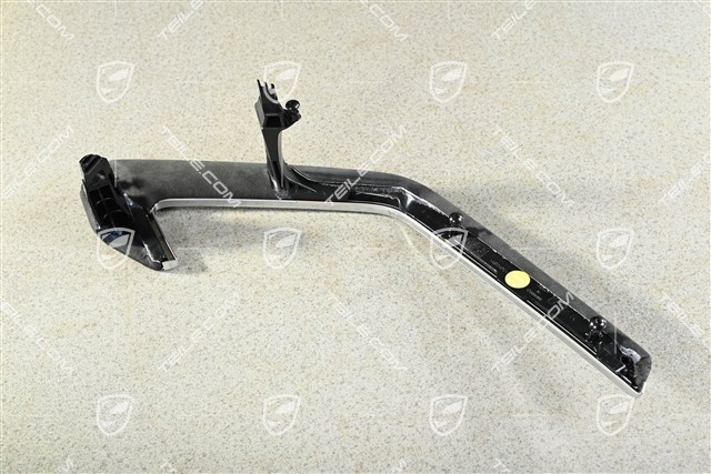 Zuziehgriff, Alcantara mit Zierleiste in Schwarz, R