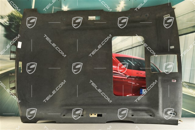 Dachverkleidung Alcantara, mit Löchern für Schiebedach, Parkassistent, schwarz
