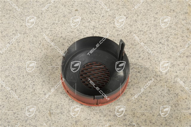 Rosette, Temperature sensor, Leather, Boxster red