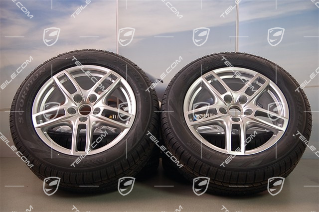 19" Cayenne Turbo Winterräder Satz, Felgen 8,5 J x 19 ET59 + Pirelli Winterreifen 265/50 R19, mit RDK Sensoren