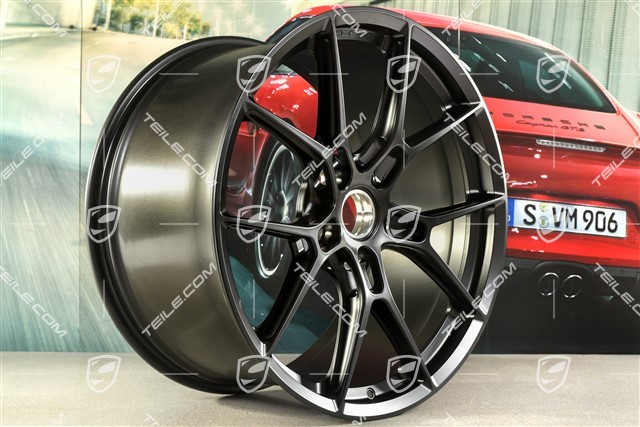 21-inch Carrera lightweight wheel rim, 11,5J x 21 ET67, black satin matt