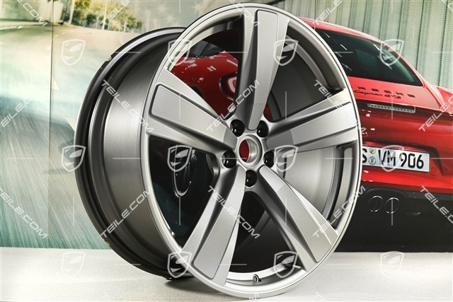 21" Felge "Exclusive Sport Design", 9,5J x 21 ET27, platinum seidenmatt