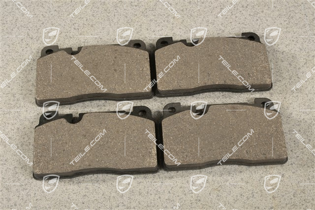 Komplet klocków hamulcowych, 17", czarny zacisk