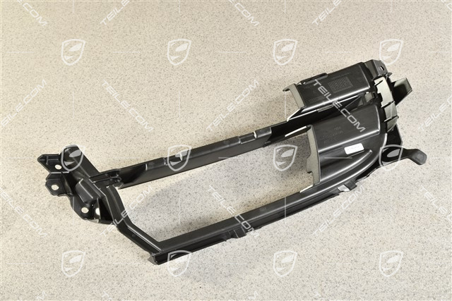 Front bumper grille, Black matte, R