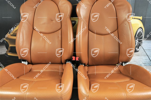 Sportsitze, el.einstellbar, Leder, Natur Brown, Satz (L+R)