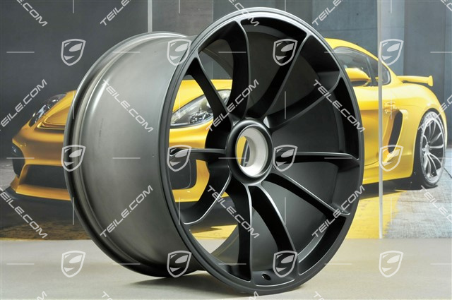 20+21" GT3 RS wheel set, rims: front 9,5J x 20 ET50 + rear 12,5J x 21 ET48, black