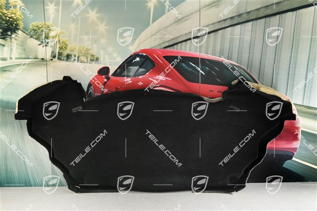 Verkleidung Kofferraum hinten, Schwarz