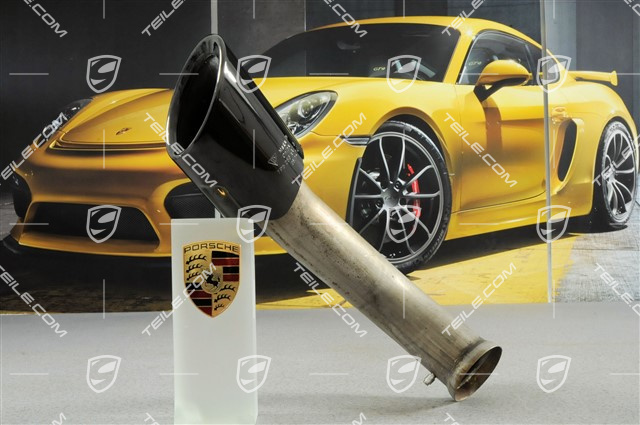 Końcówka rury wydechowej, wewnętrzna, czarna, L Końcówka rury wydechowej, wewnętrzna, czarna, L