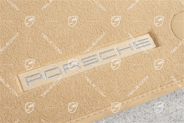 Fußmatten / Fussmattensatz, Velours, 4-Teilig, Luxorbeige