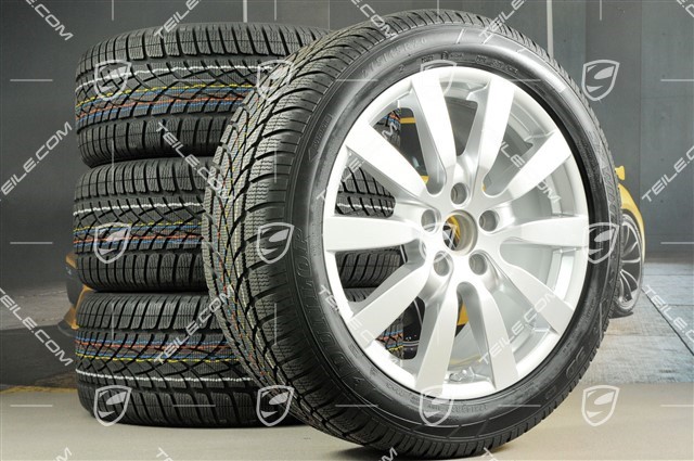 20" koła zimowe, komplet "Cayenne SportDesign II", felgi 9J x 20 ET57 + NOWE opony zimowe Dunlop 275/45 R20, bez czujników ciśnienia RDK