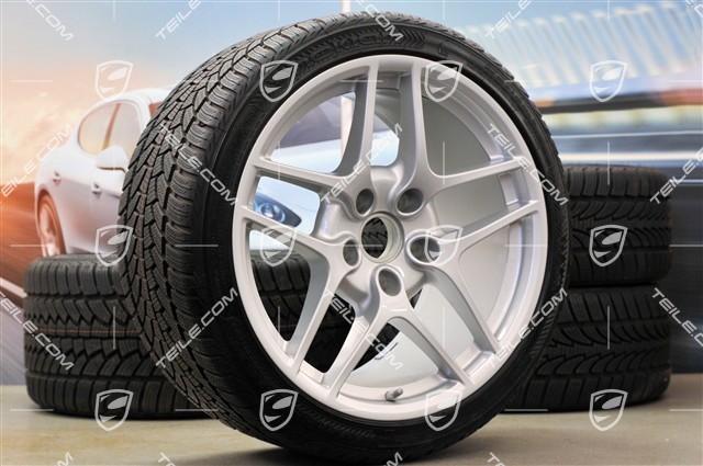 19-inch Winter wheels set, Carrera S II, rims 8J x 19 ET57 + 11J x 19 ET 51 + NEW winter tyres 235/35 R19 + 295/30 R19, TPM 433MHz